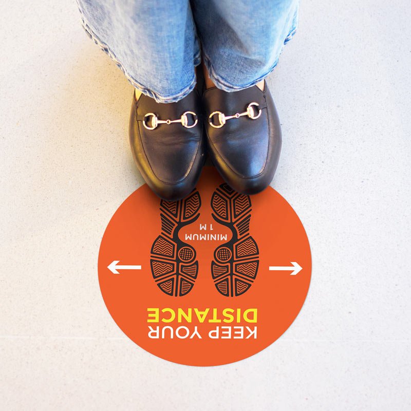 Custom Floor Sticker One Heart Print Custom Floor Sticker One Heart Print